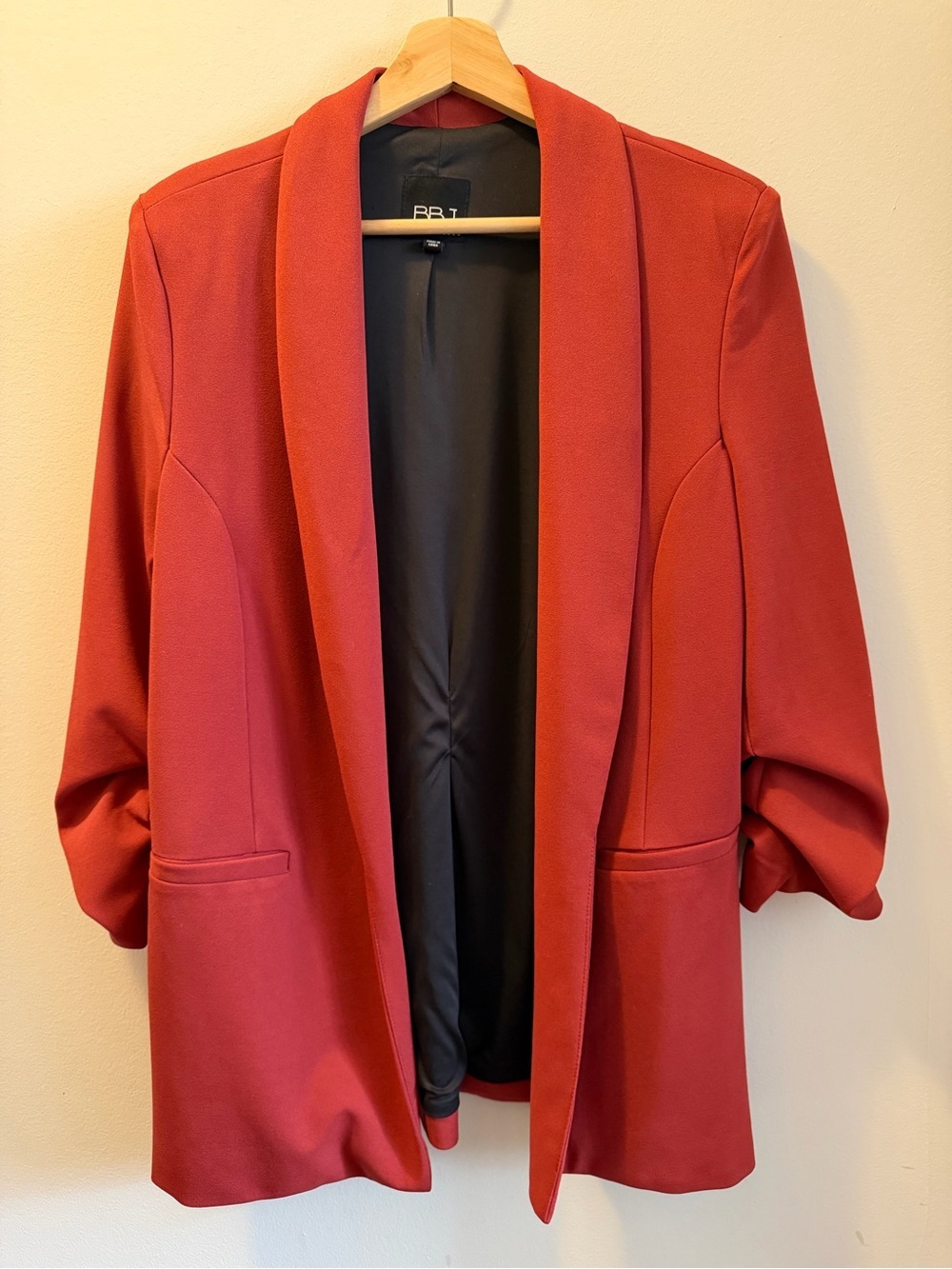 BB1 Rust Open-Front Blazer Jacket